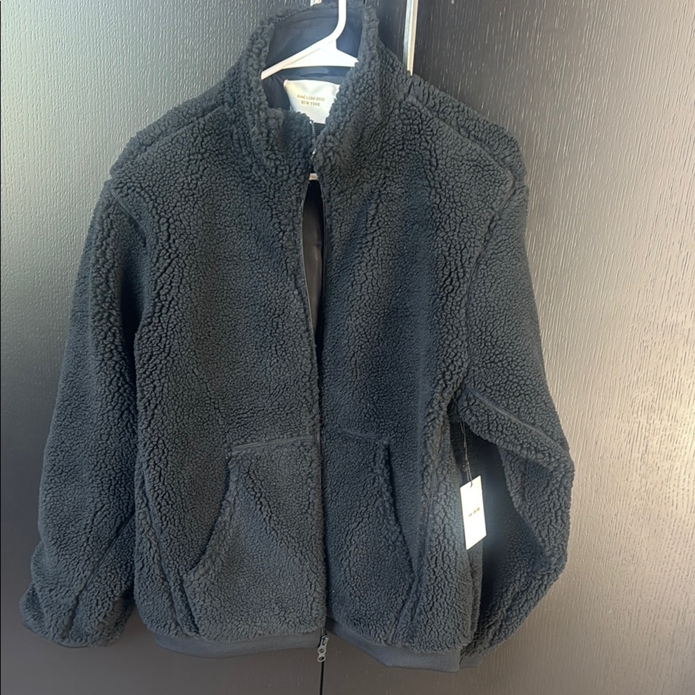 Aime Leon Dore Black Fleece Full Zip Jacket